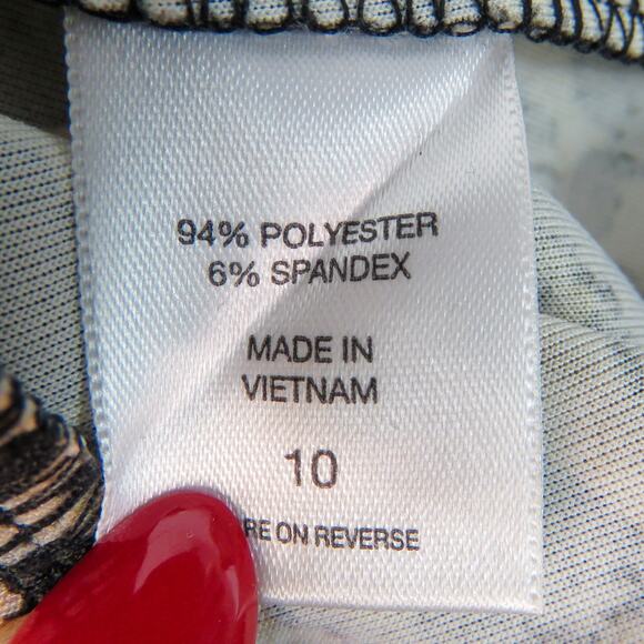 New York & Company Cheetah Pattern Animal Print High Rise Pencil Skirt Size 10 - Picture 4 of 7